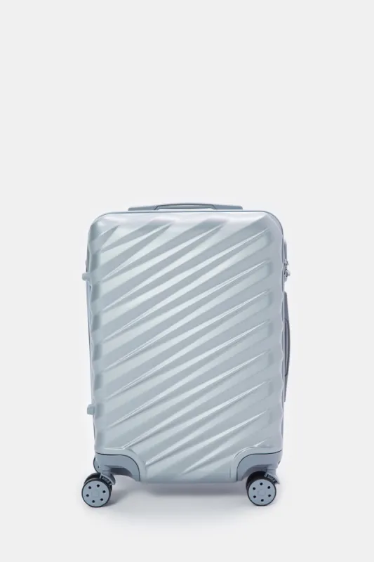 Silver Textured Trolley Luggage Trolley (20 Inch) sold by Redtag