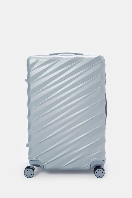 Silver Textured Trolley Luggage Trolley (28 Inch) sold by Redtag