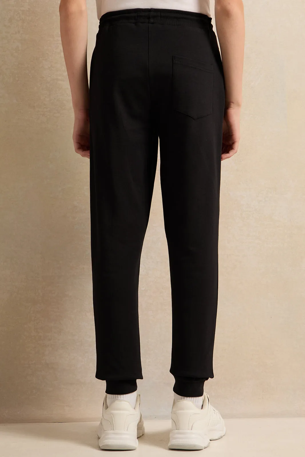 Senior Boys Black Printed Active Pants sold by Redtag product image thumbnail 3