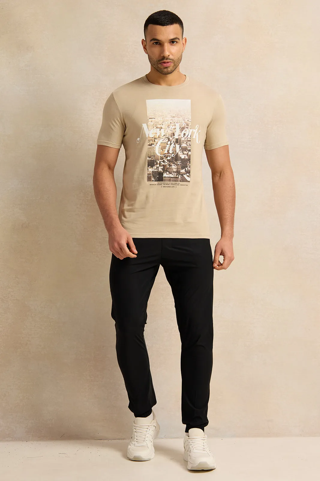 Men Black Jogger Pants sold by Redtag product image thumbnail 2