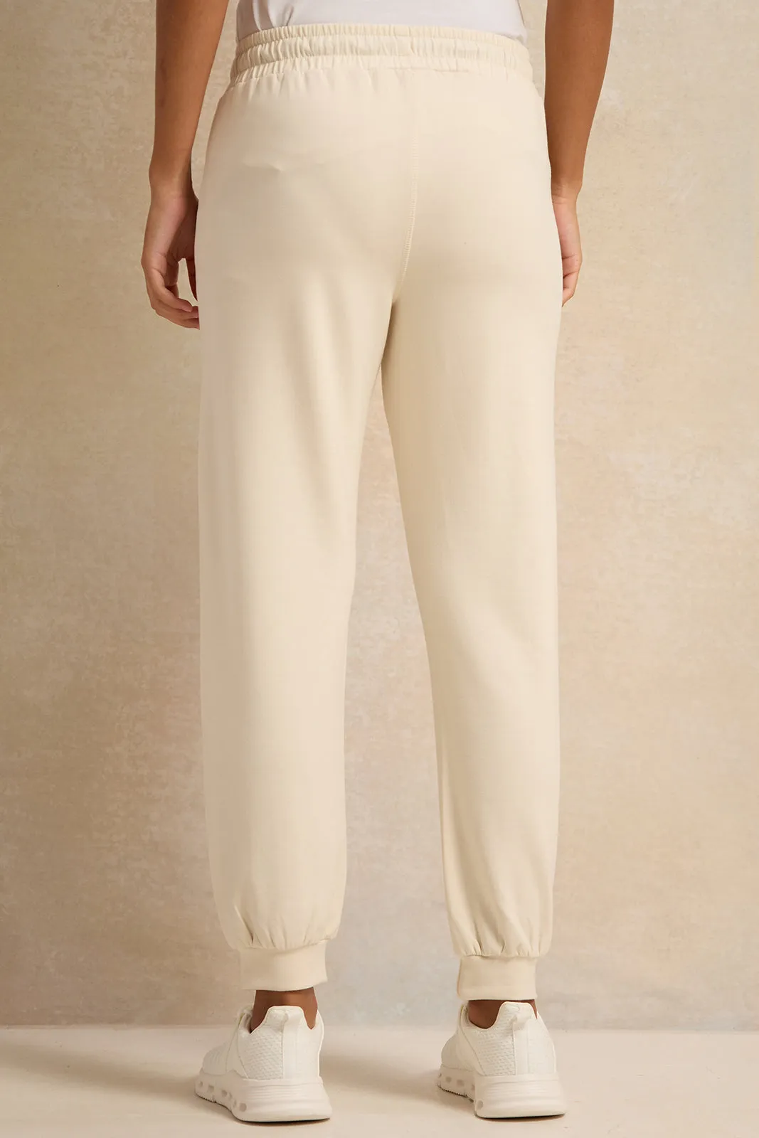 Women Ivory Zipper Active Pants sold by Redtag product image thumbnail 3