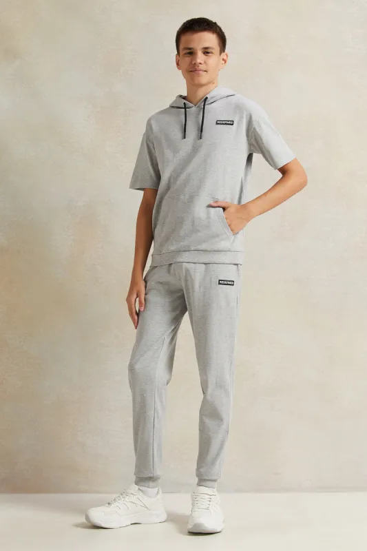 Senior Boys Grey Jogger sold by Redtag