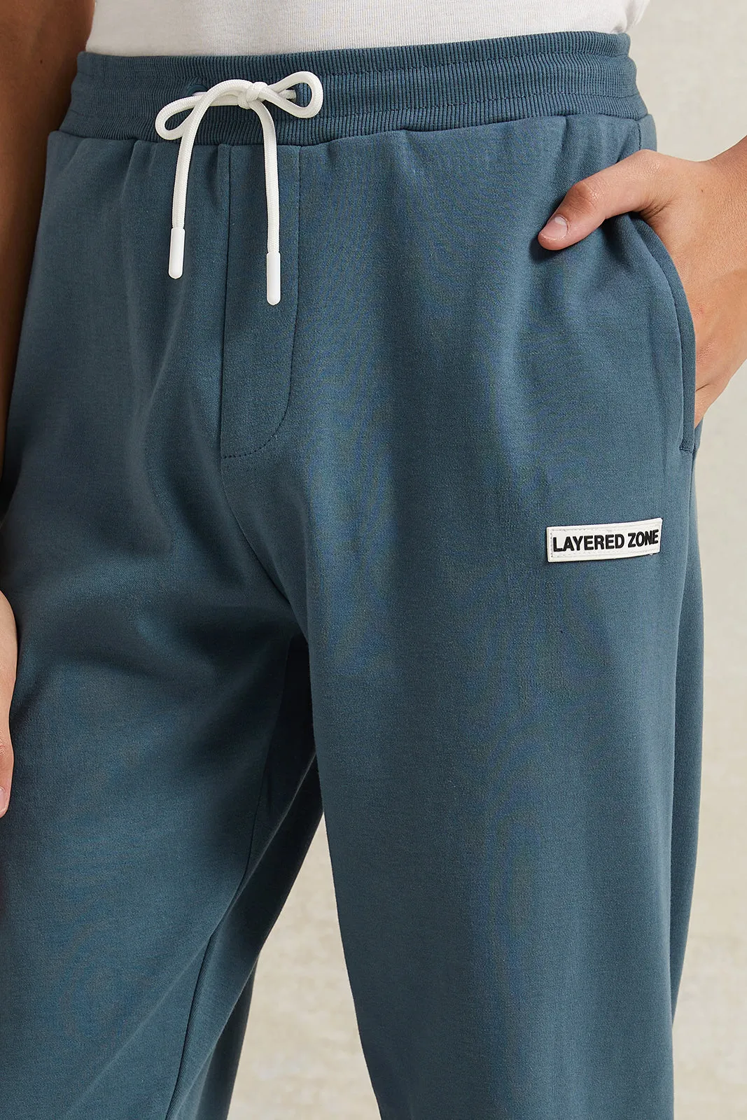 Senior Boys Blue Jogger sold by Redtag product image thumbnail 4