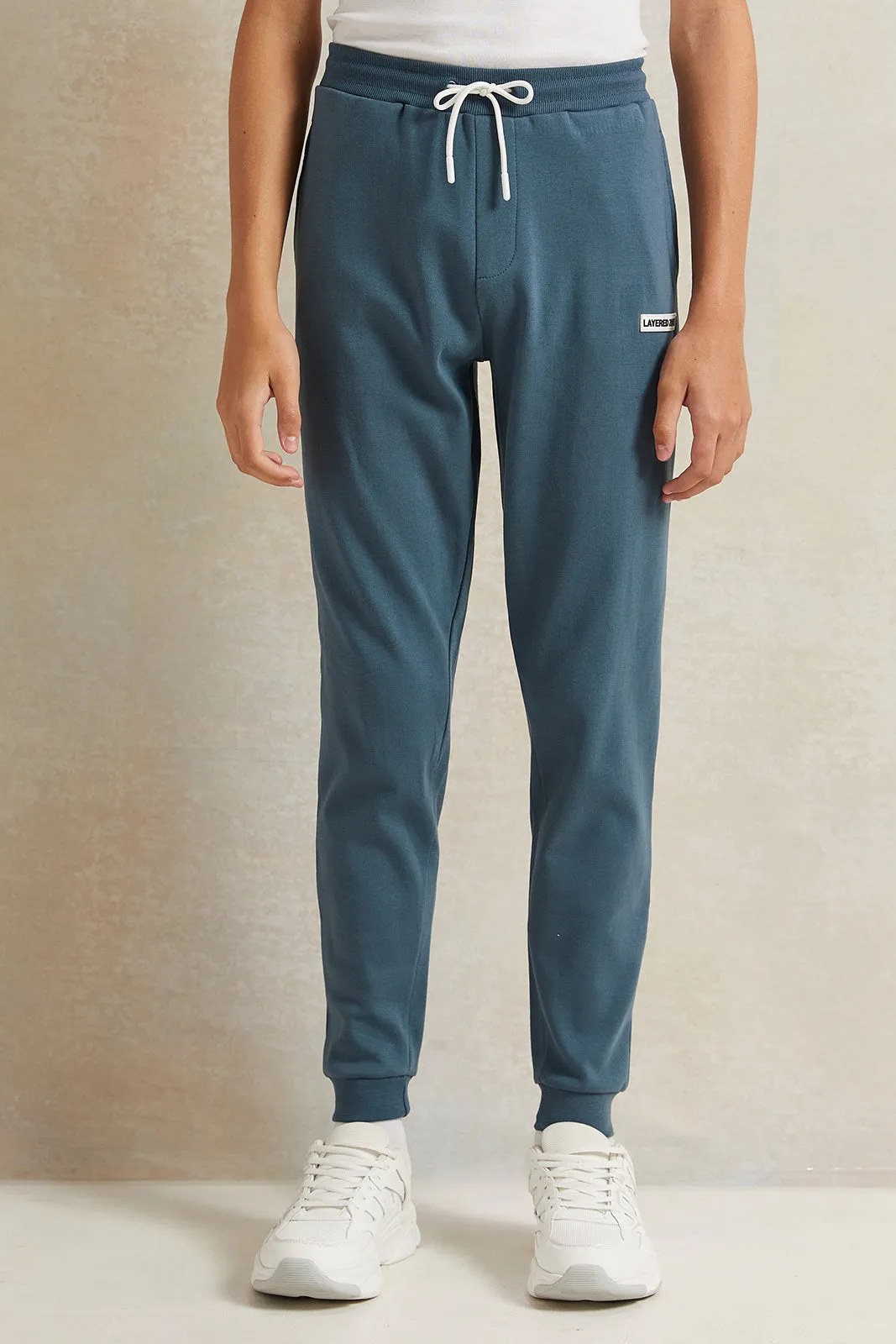 Senior Boys Blue Jogger sold by Redtag