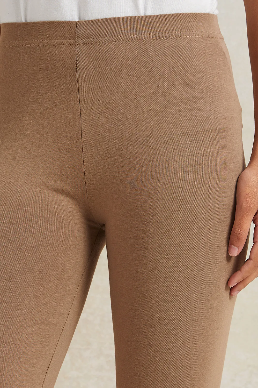 Women Brown Biker Shorts sold by Redtag product image thumbnail 4