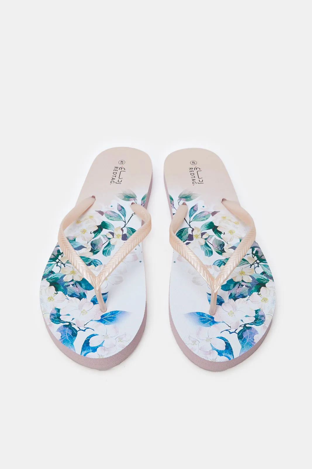 Women Pink Floral Flip Flop sold by Redtag product image thumbnail 2