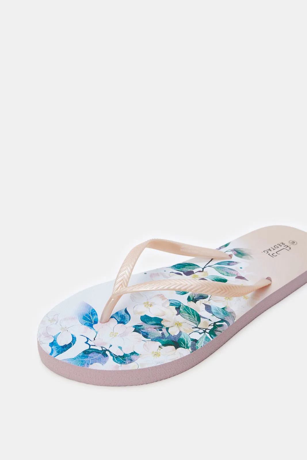 Women Pink Floral Flip Flop sold by Redtag product image thumbnail 3