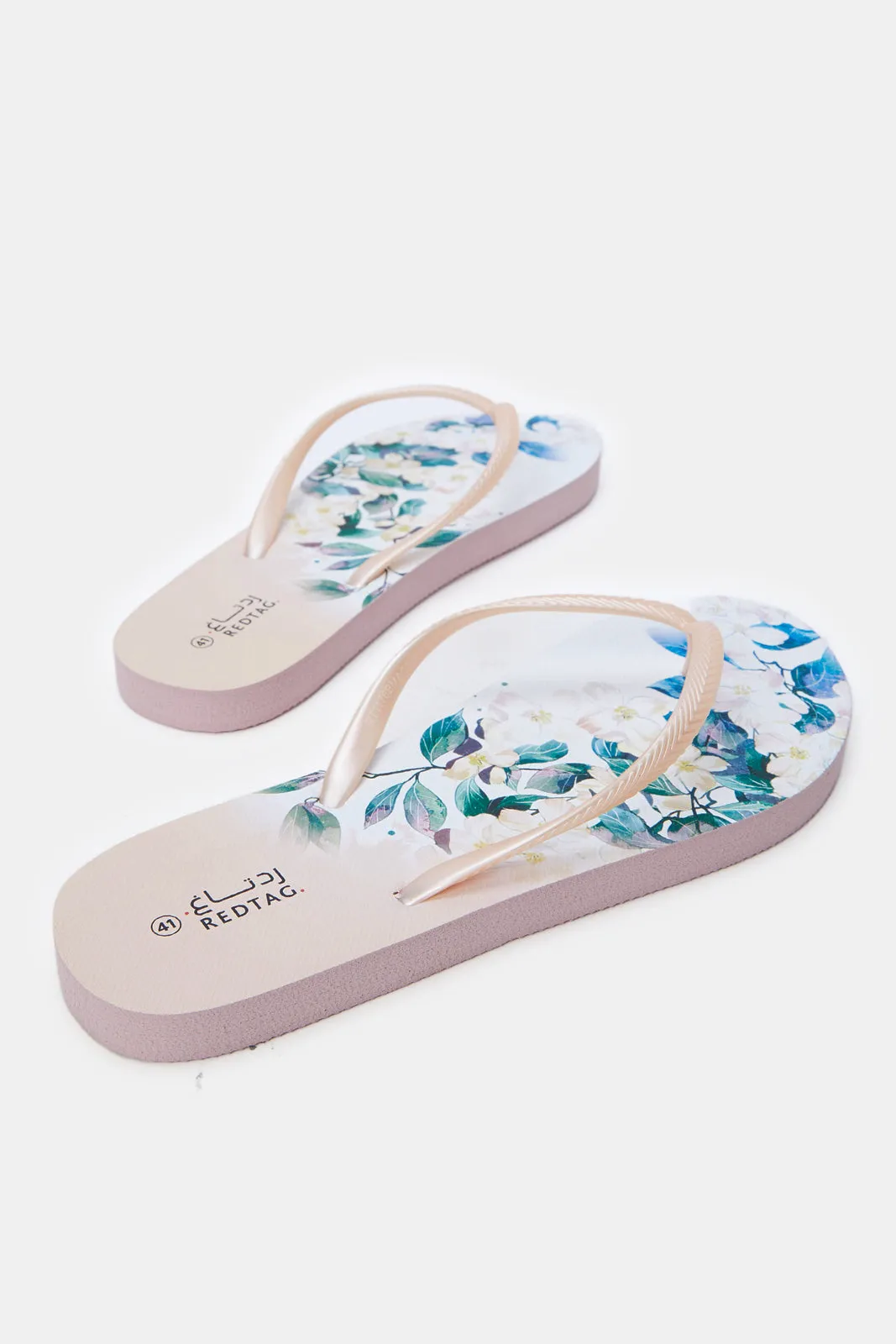 Women Pink Floral Flip Flop sold by Redtag product image thumbnail 4
