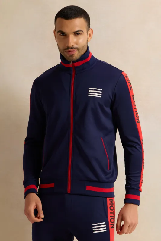 Men Navy Active Sweatshirt sold by Redtag