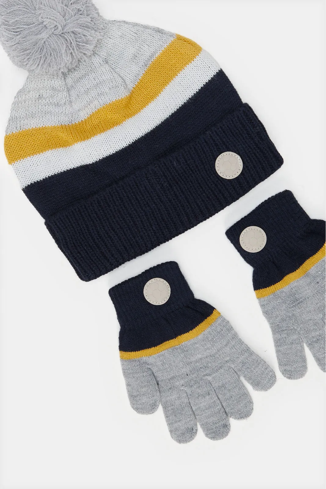 Boys Assorted Printed Knitted Cap Set (2 Piece) sold by Redtag product image thumbnail 3