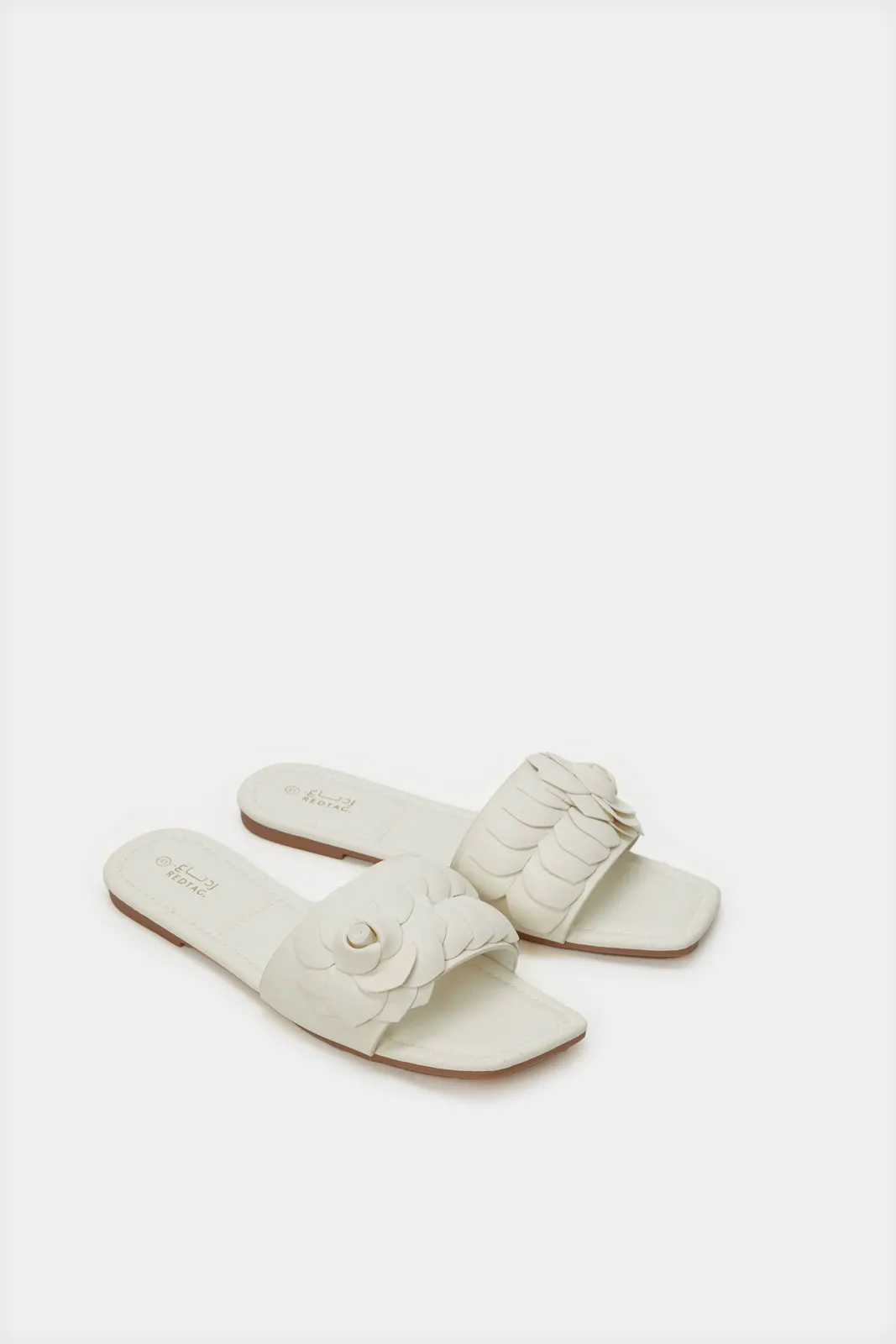 Women Beige Flower Patch Mule sold by Redtag product image thumbnail 2