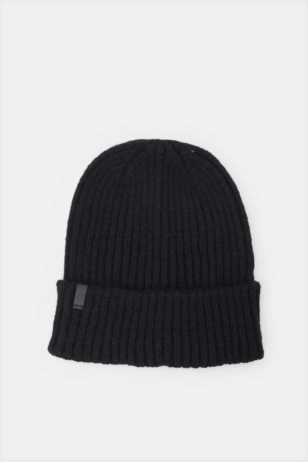 Men Black Knitted Cap sold by Redtag