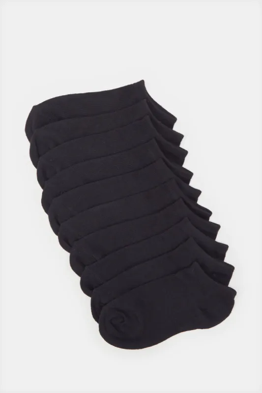 Senior Boys Black Ankle Length Socks Set (Pack Of 5) sold by Redtag