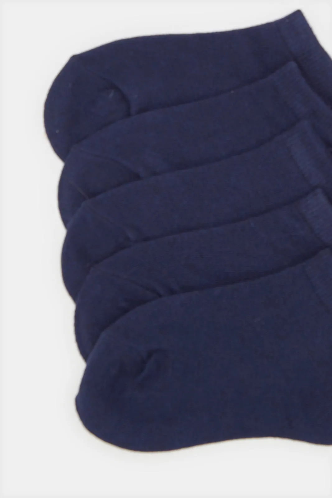 Boys Navy Ankle-Length Socks Set (5 Pairs) sold by Redtag product image thumbnail 3