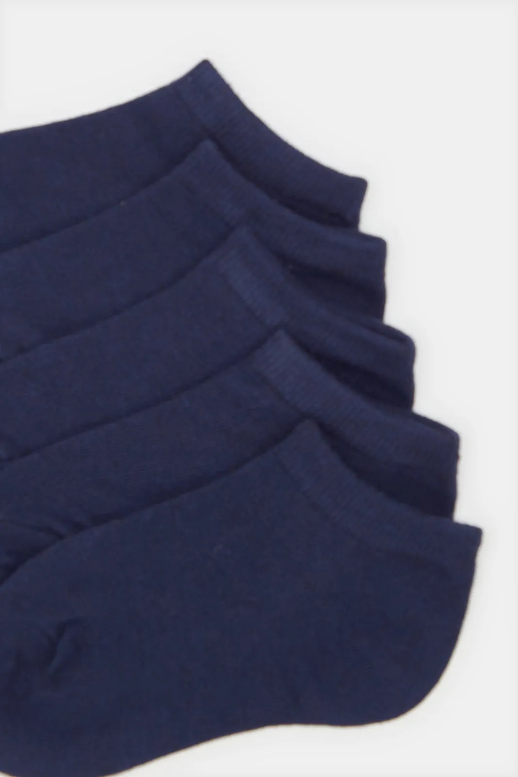 Boys Navy Ankle-Length Socks Set (5 Pairs) sold by Redtag product image thumbnail 2