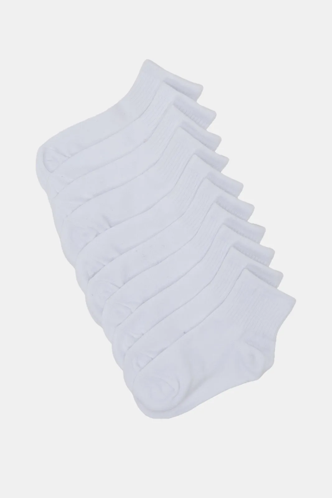 Boys White High Ankle-Length Socks Set (5 Pairs) sold by Redtag