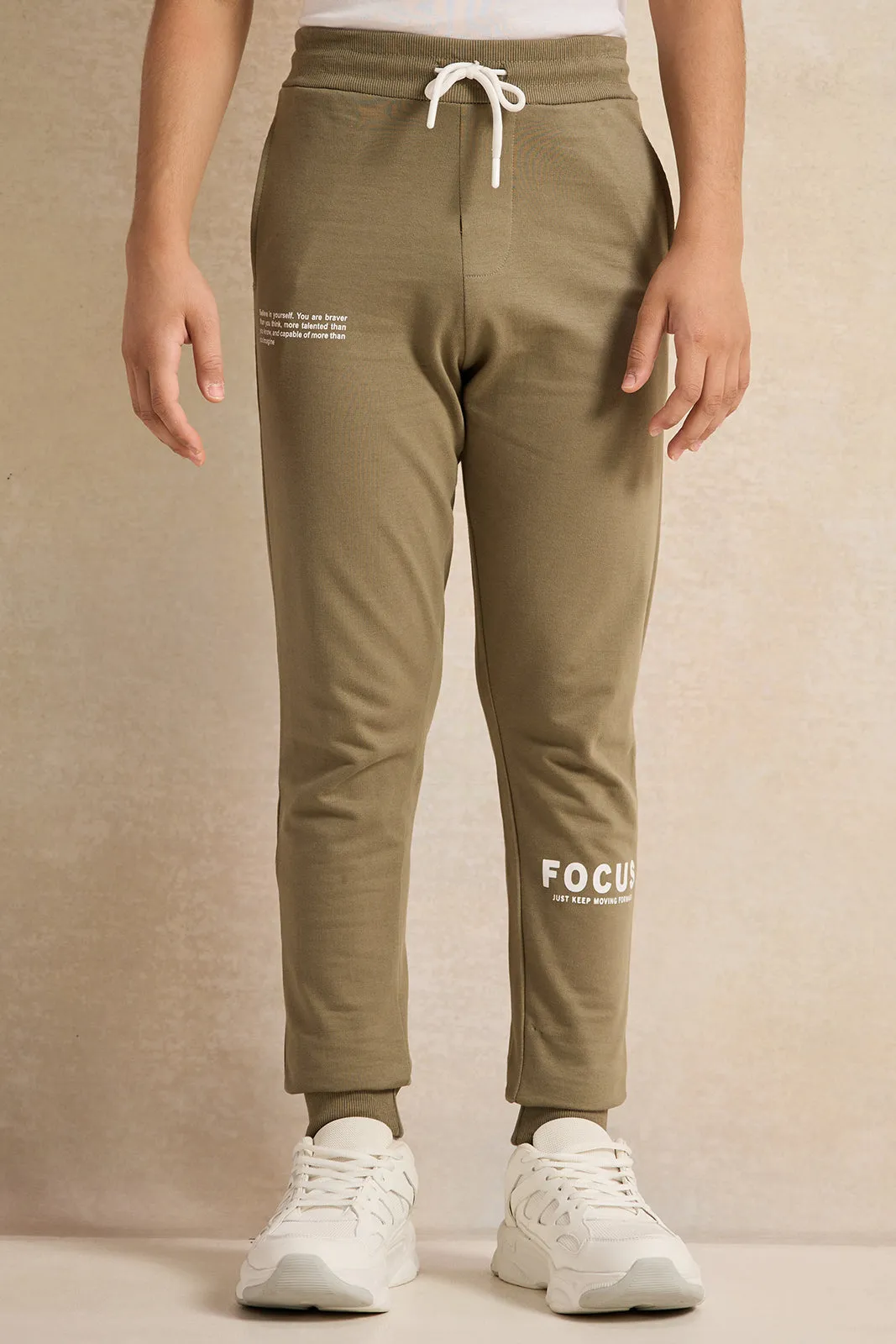 Senior Boys Olive Printed Jogger Set (2 Piece) sold by Redtag product image thumbnail 3