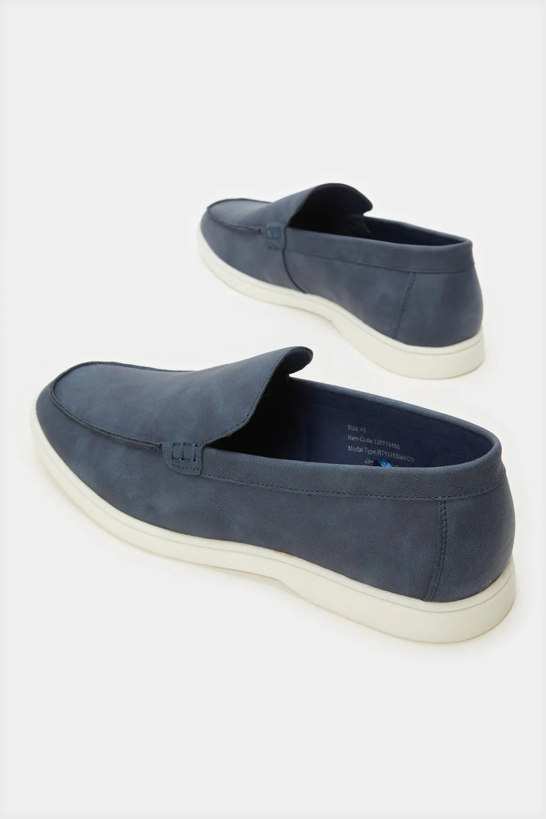 Men Navy Textured Loafer sold by Redtag product image thumbnail 4