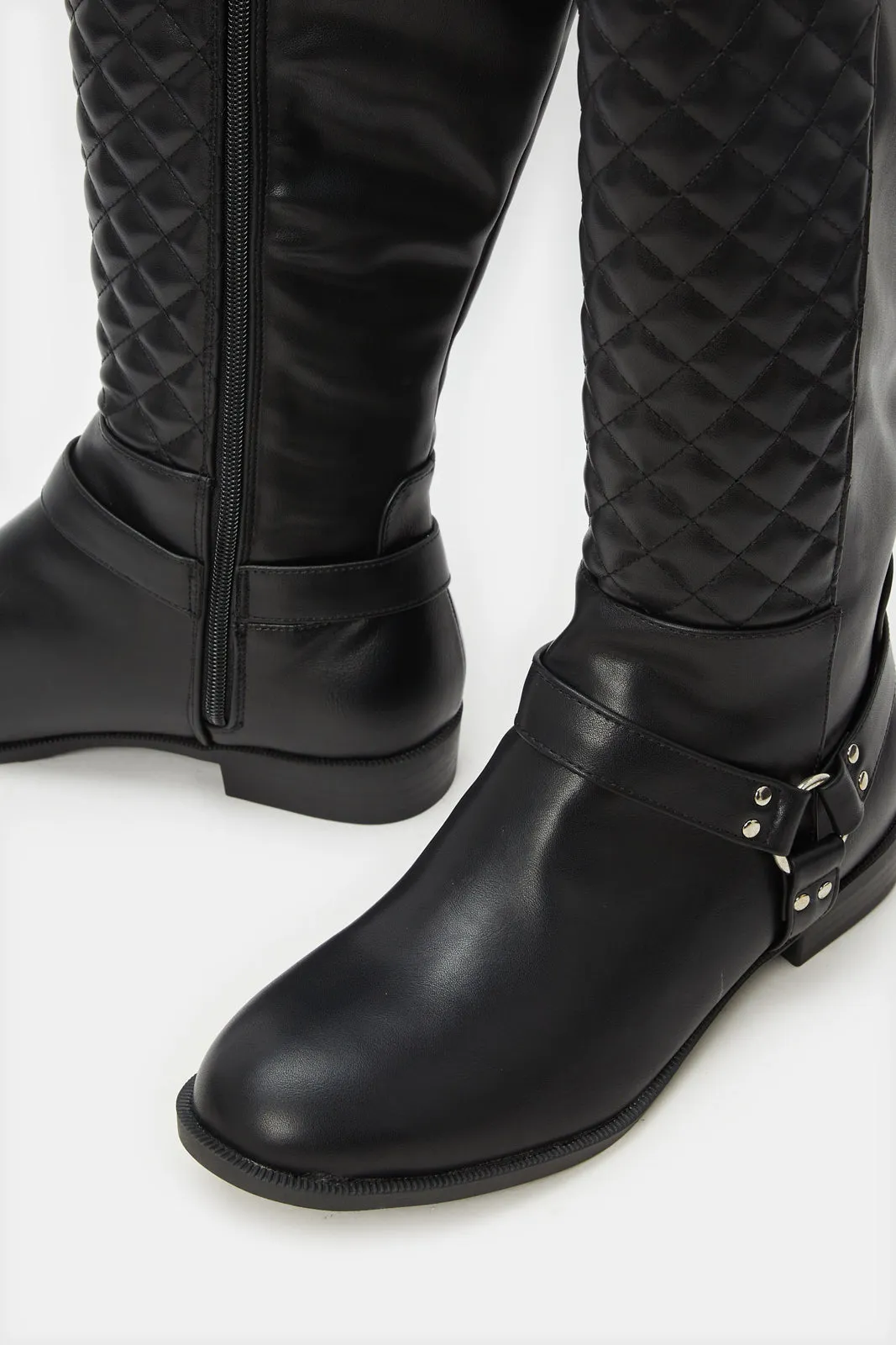 Women Black Embellished Boot sold by Redtag product image thumbnail 3