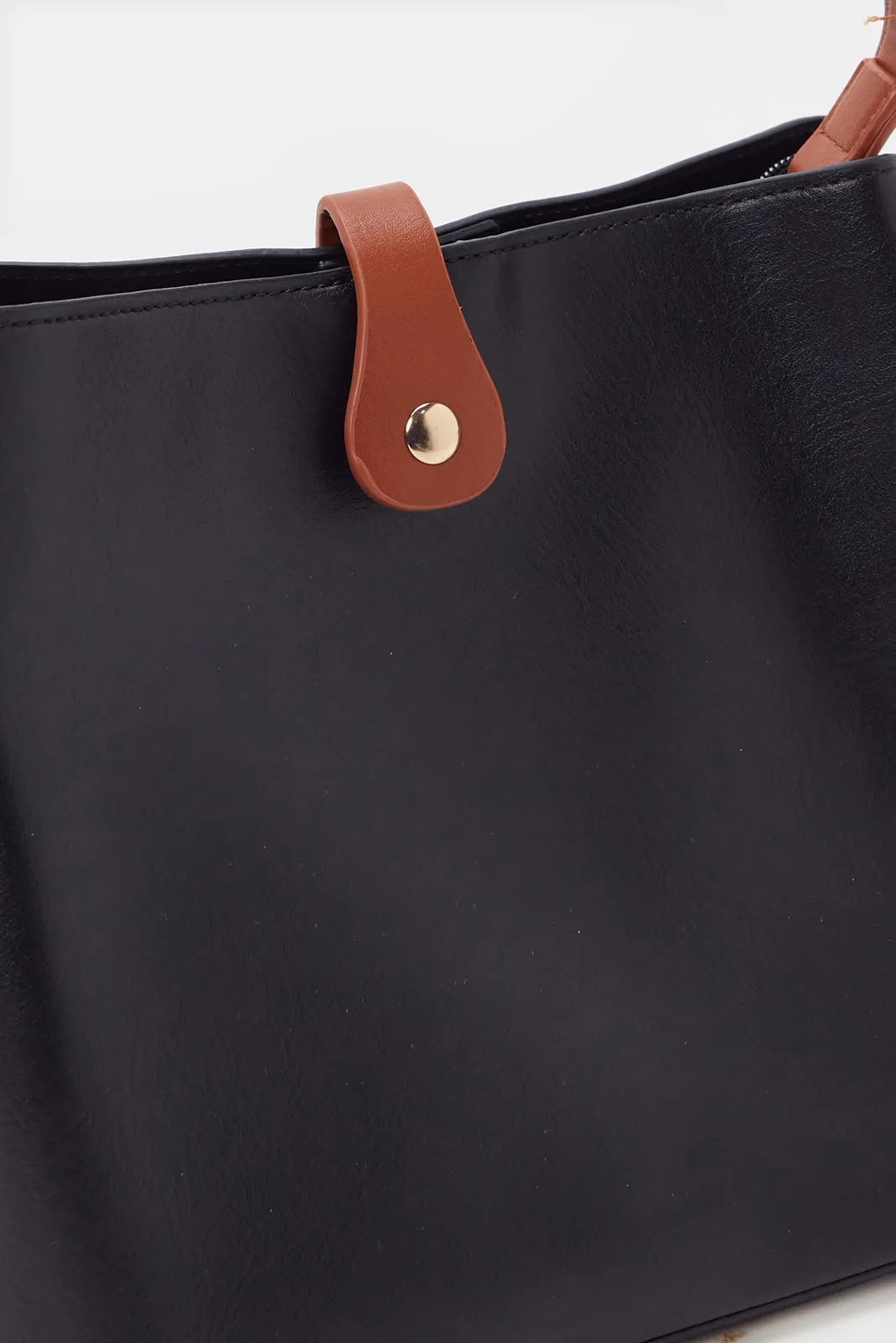 Women Plain Black Bucket Bag sold by Redtag product image thumbnail 3