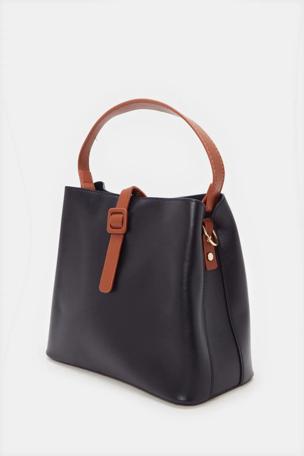 Women Plain Black Bucket Bag sold by Redtag product image thumbnail 2