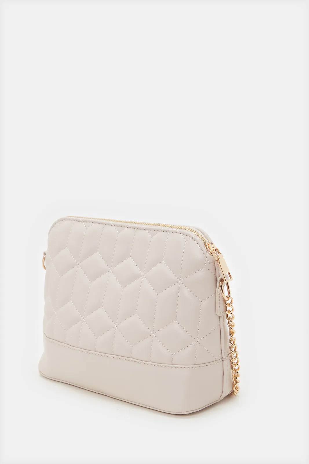 Women Beige Quilting Crossbody Bag sold by Redtag product image thumbnail 2