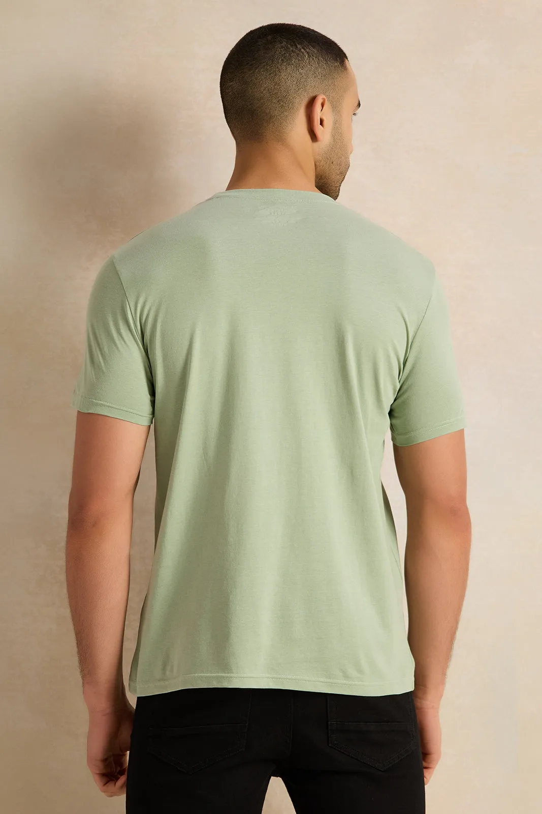Men Mint Graphic T-Shirt sold by Redtag product image thumbnail 3