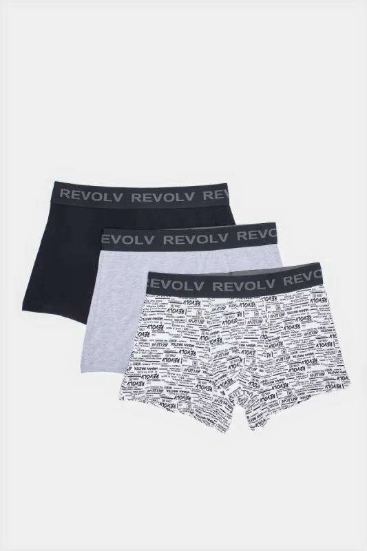 Men Assorted Solid And Print Brief Set (Pack of 3) sold by Redtag