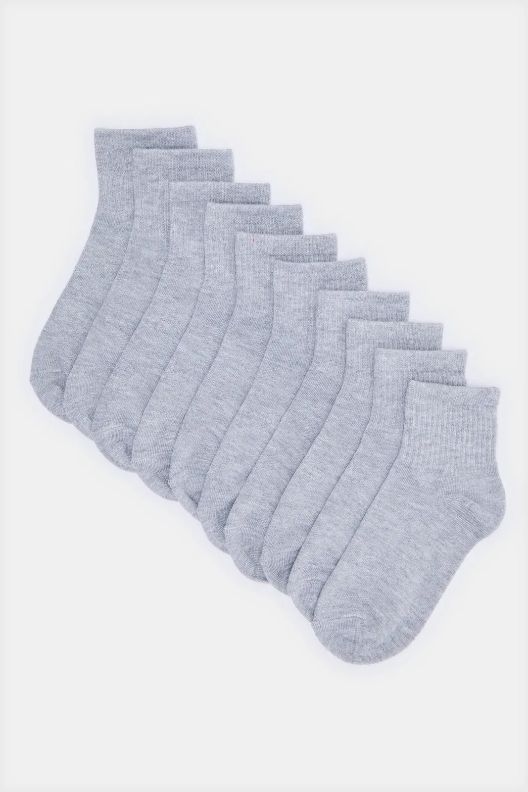 Senior Boys Grey High Ankle Socks Set (Pack of 5) sold by Redtag