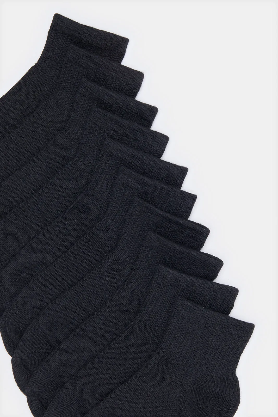 Senior Boys Black High Ankle Socks Set (Pack of 5) sold by Redtag product image thumbnail 3