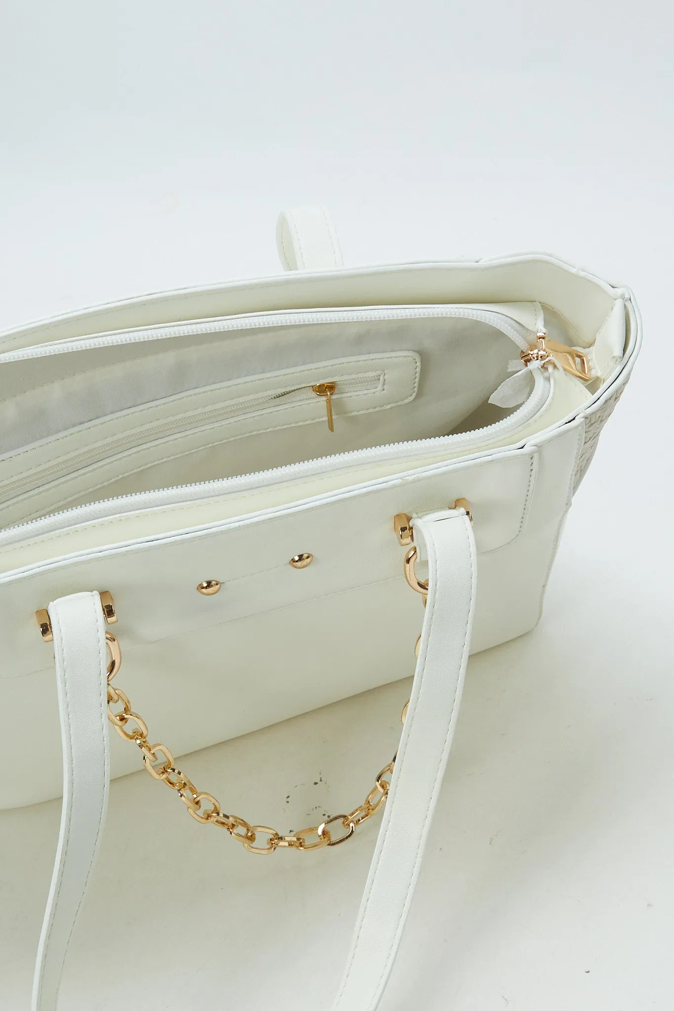 Women White Embellished Handbag sold by Redtag product image thumbnail 4