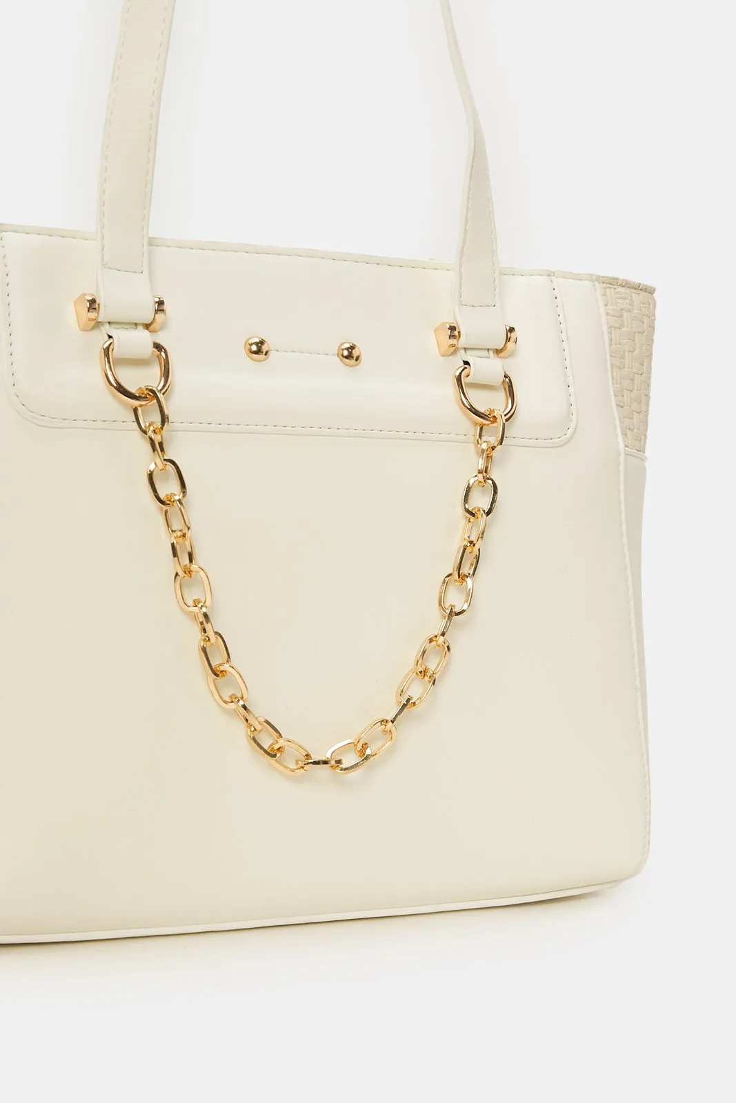 Women White Embellished Handbag sold by Redtag product image thumbnail 3