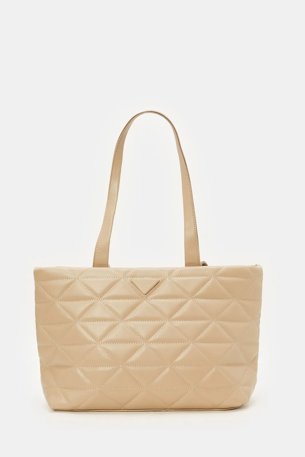 Women Beige Textured Tote Bag sold by Redtag