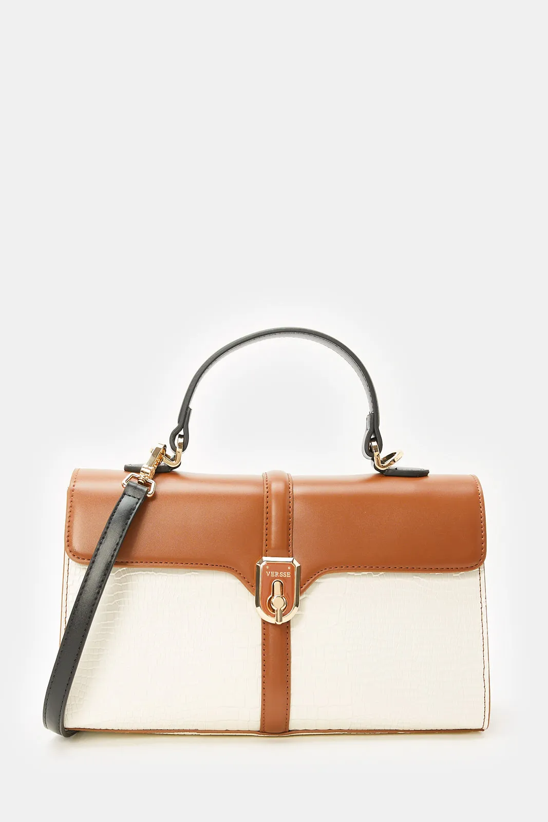 Women Tan Embellished Handbag sold by Redtag