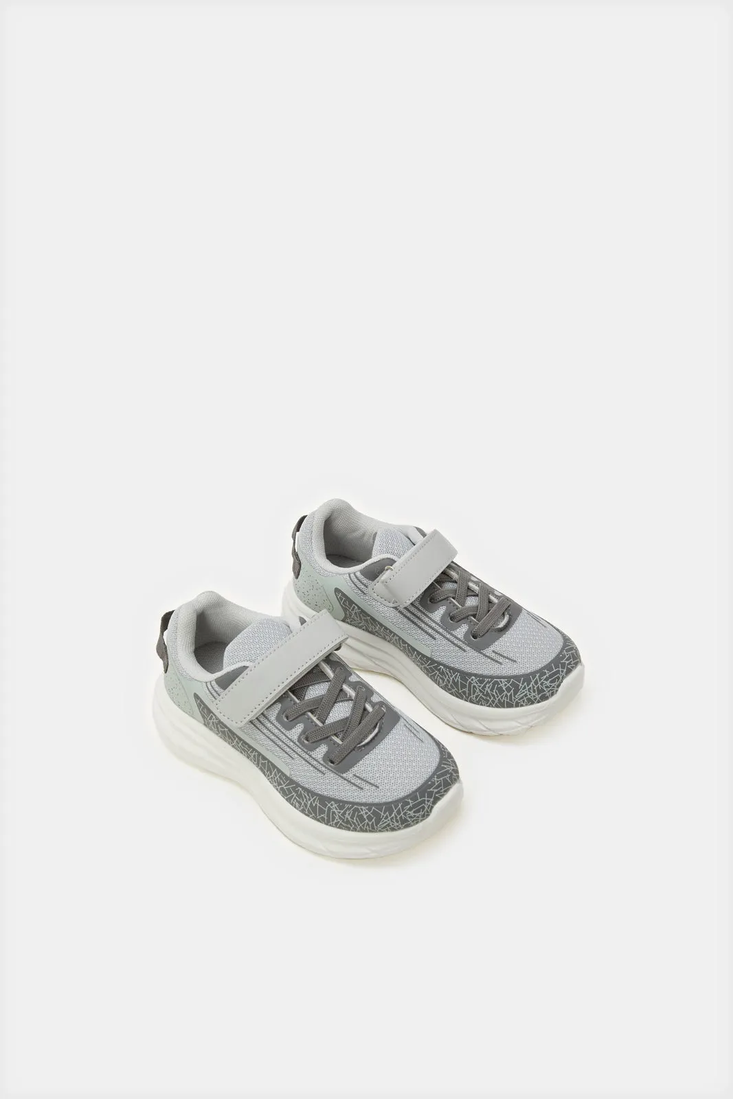 Boys Charcoal Chunky Trainers sold by Redtag product image thumbnail 2