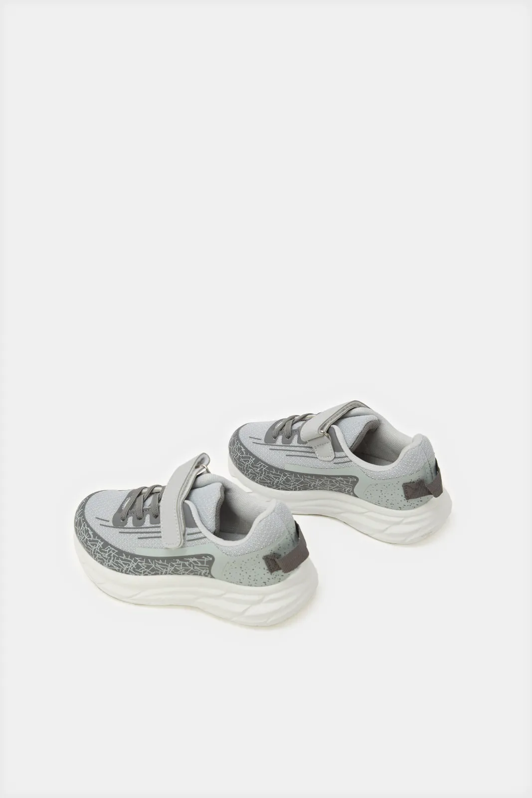 Boys Charcoal Chunky Trainers sold by Redtag product image thumbnail 4