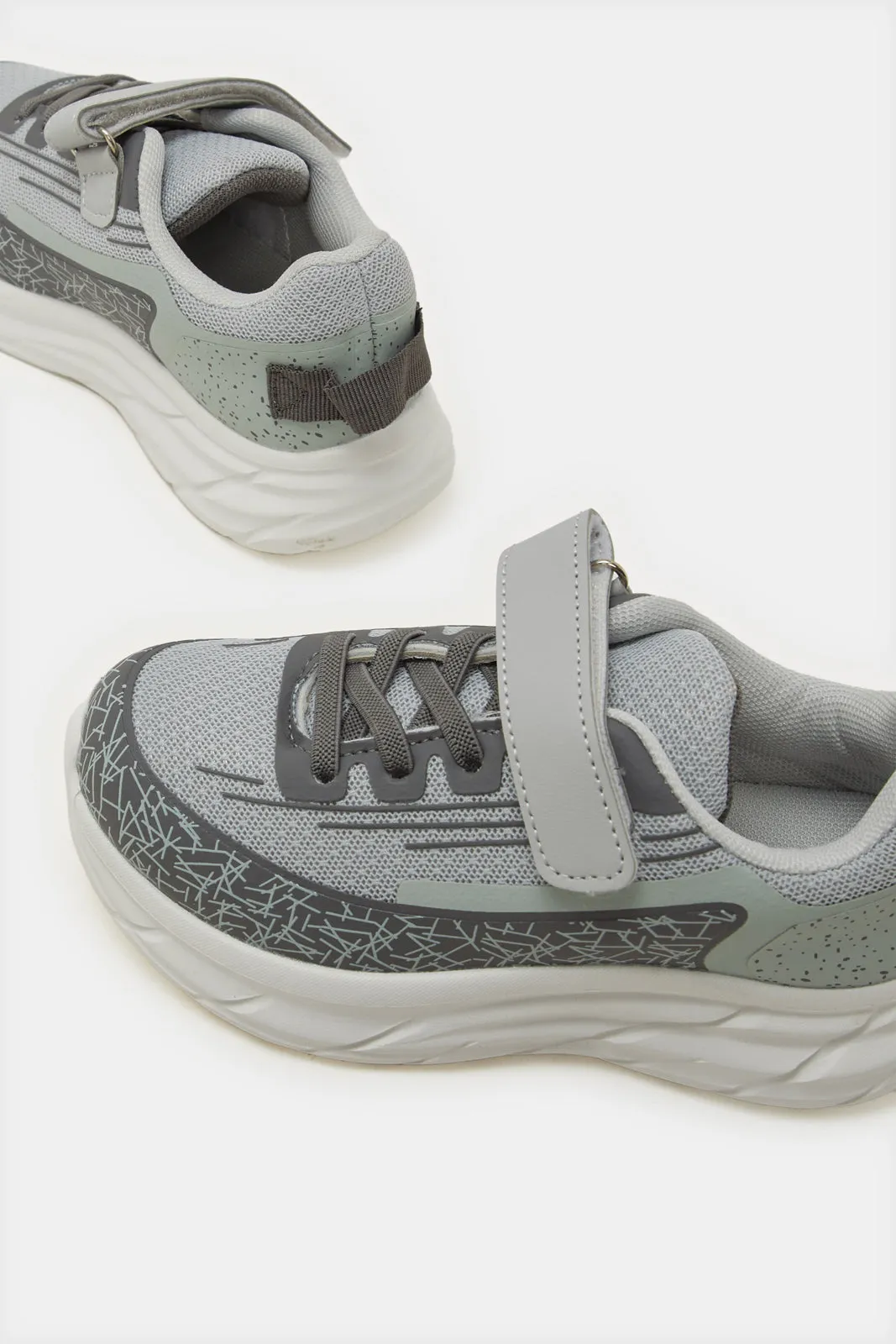 Boys Charcoal Chunky Trainers sold by Redtag product image thumbnail 3