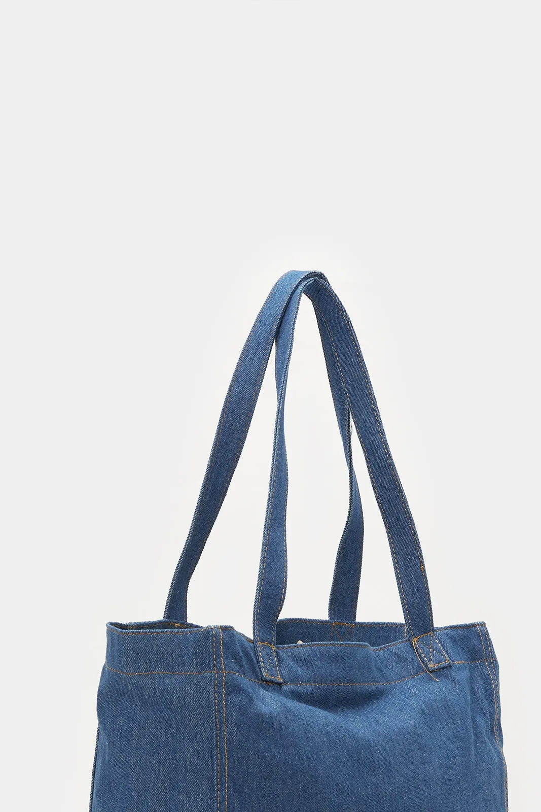 Women Blue Shopper Bag sold by Redtag product image thumbnail 4
