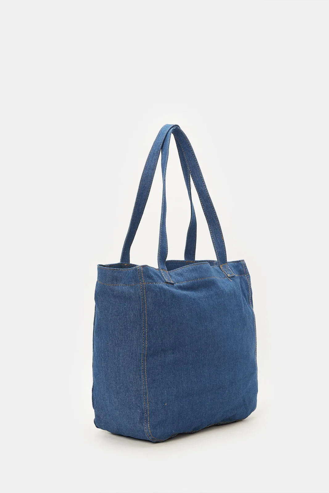 Women Blue Shopper Bag sold by Redtag product image thumbnail 2