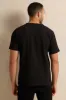 Men Black Embellished T-Shirt sold by Redtag