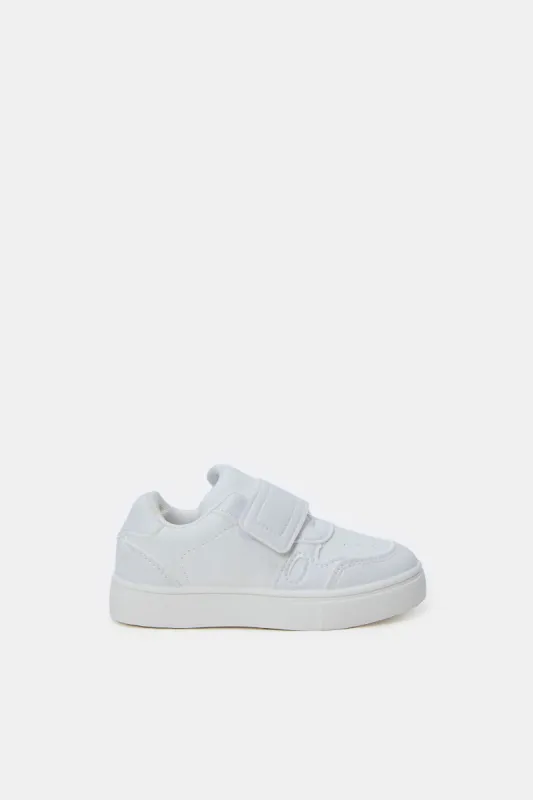 Infant Boys White Embossed Sneakers sold by Redtag
