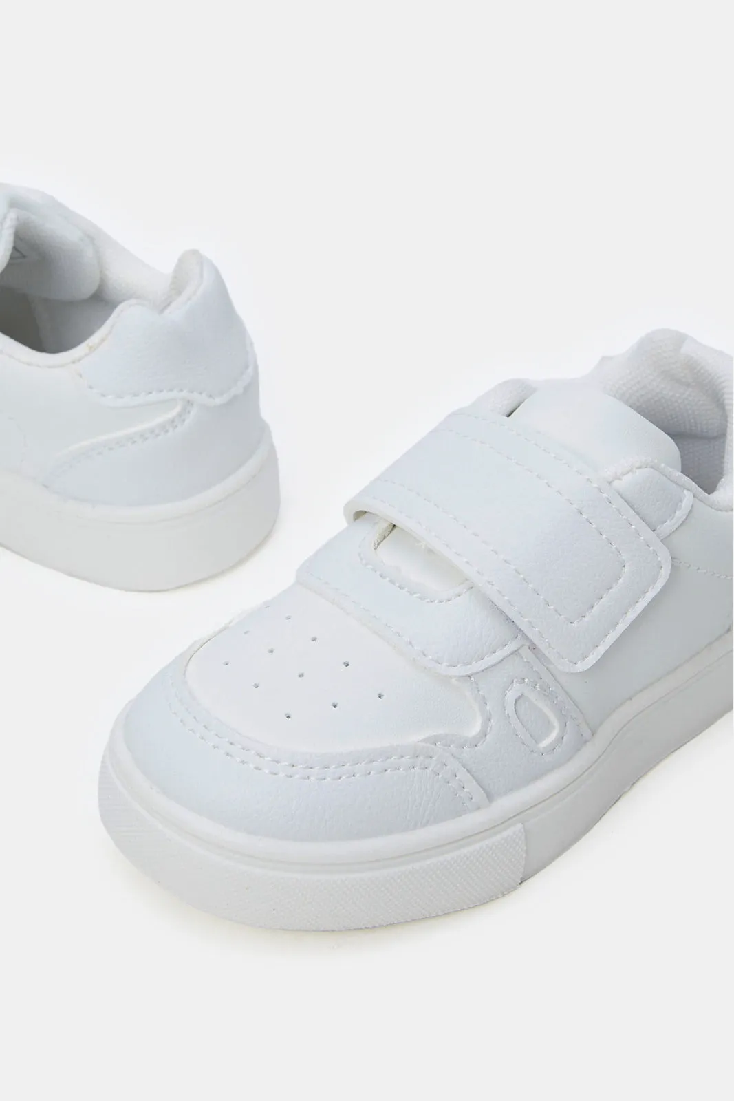 Infant Boys White Embossed Sneakers sold by Redtag product image thumbnail 3