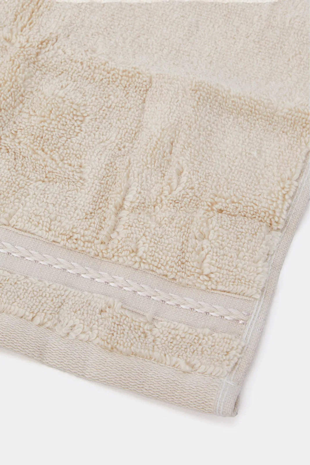 Beige Luxury Cotton Face Towel Set (4 Piece) sold by Redtag product image thumbnail 4
