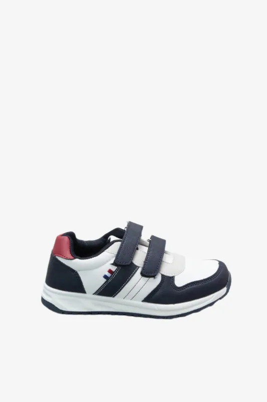 Boys White Material Block Sneakers sold by Redtag