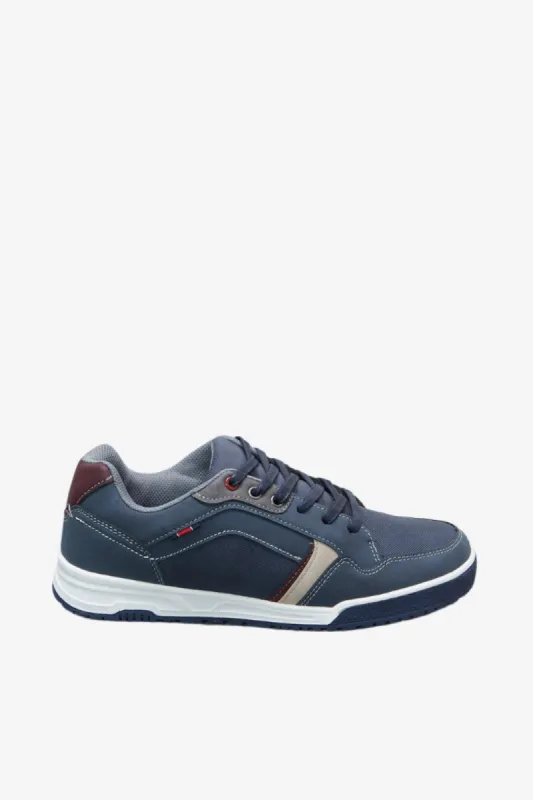 Men Navy Material Block Sneakers sold by Redtag