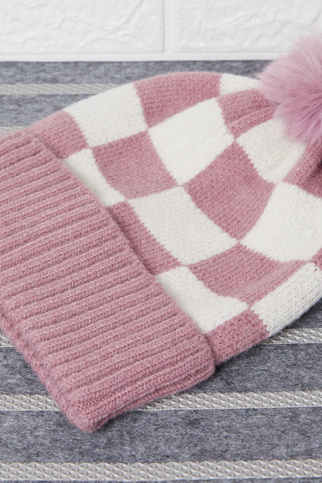 Women Pink And Beige Knitted Cap Set (2 Piece) sold by Redtag product image thumbnail 5