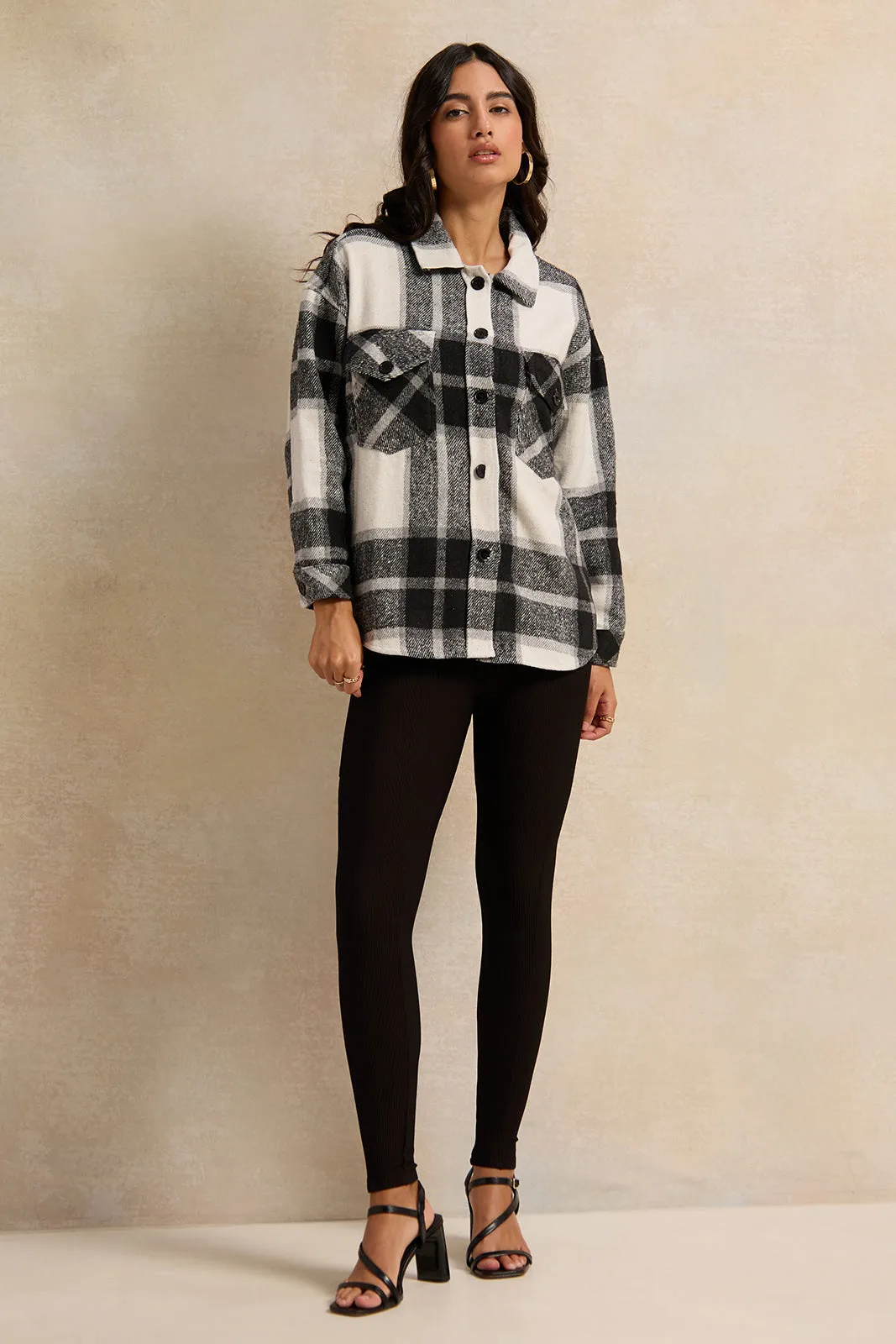 Women Black Ribbed Leggings sold by Redtag product image thumbnail 2