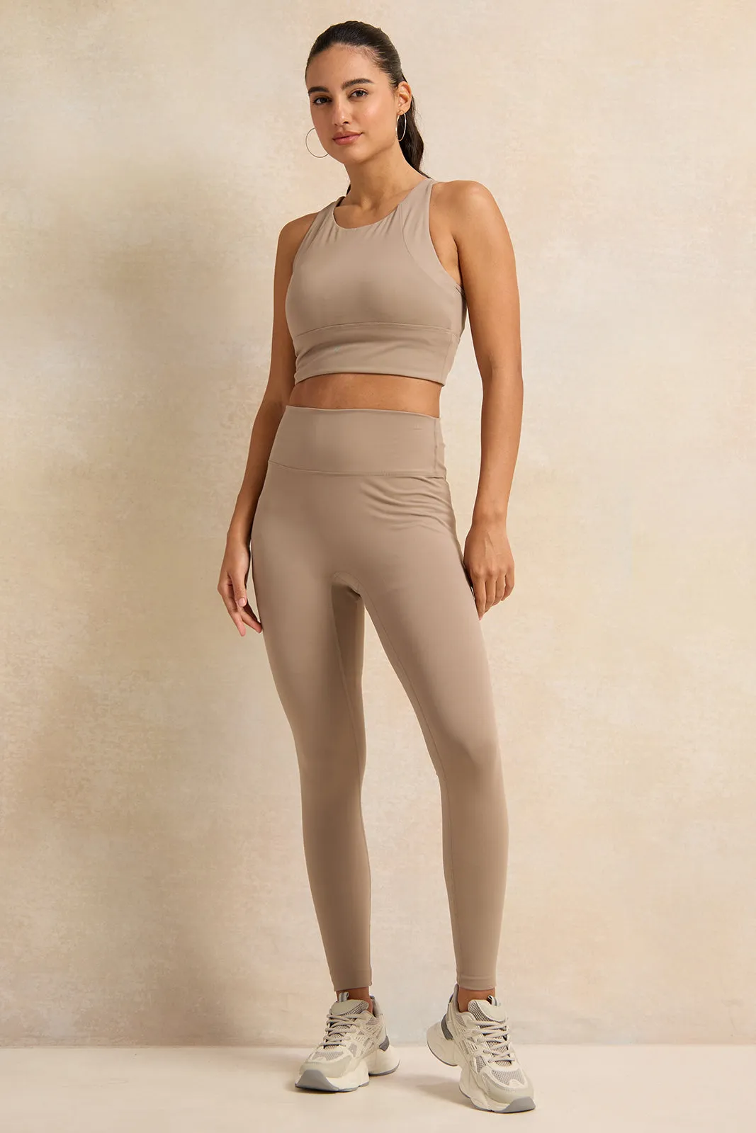 Women Brown Active Sports Bra sold by Redtag product image thumbnail 2