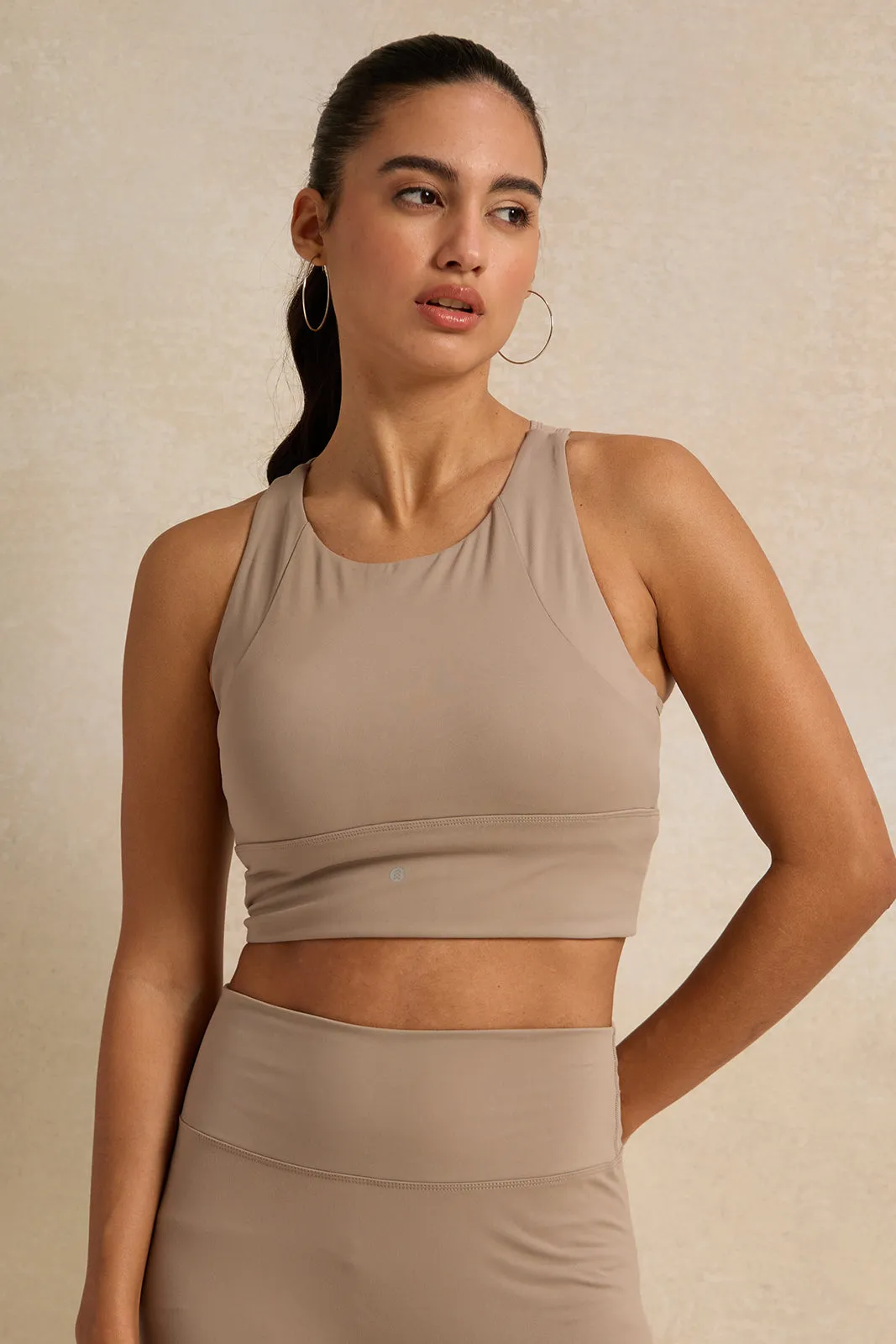 Women Brown Active Sports Bra sold by Redtag