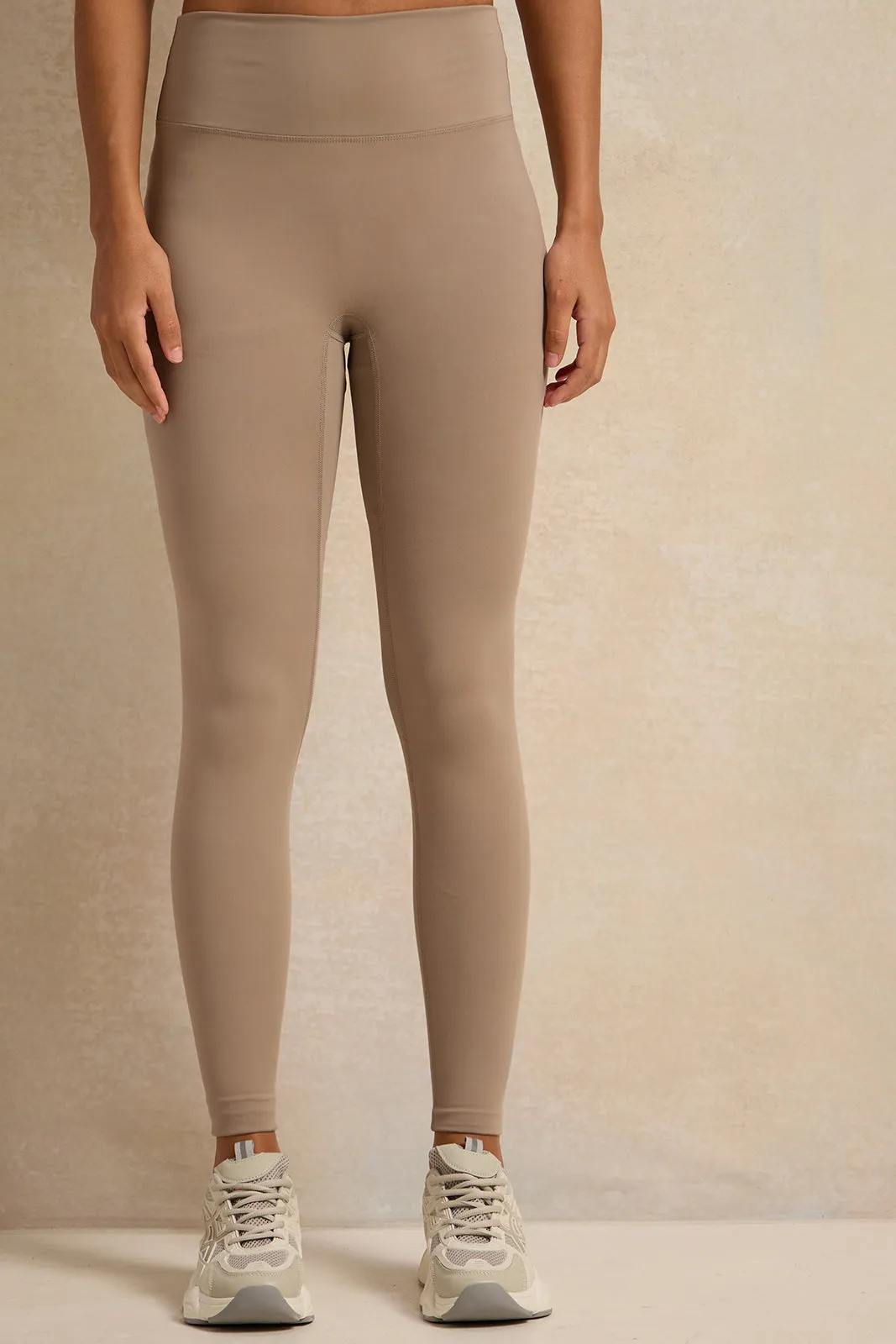 Women Brown Active Leggings sold by Redtag
